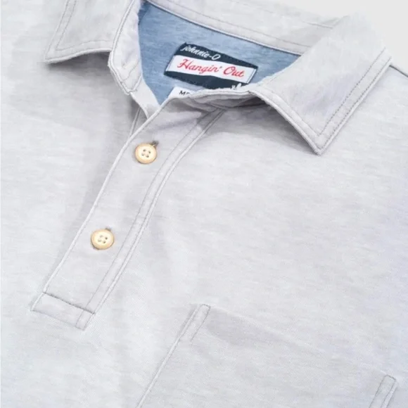 NWT $98 Johnnie-O The Local 3-Button Polo in Quarry sz M - Picture 3 of 4